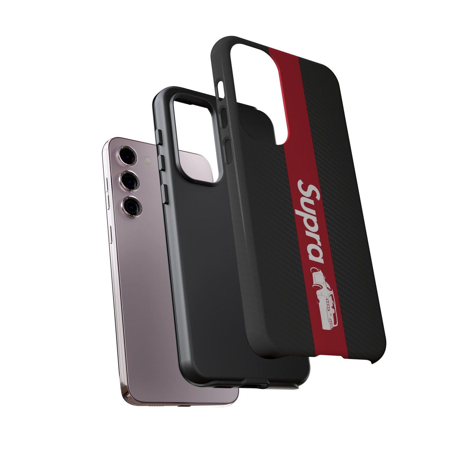 JDM Style Design Tough Phone Case - Samsung Galaxy S25 Plus, glossy, edge and port close-up