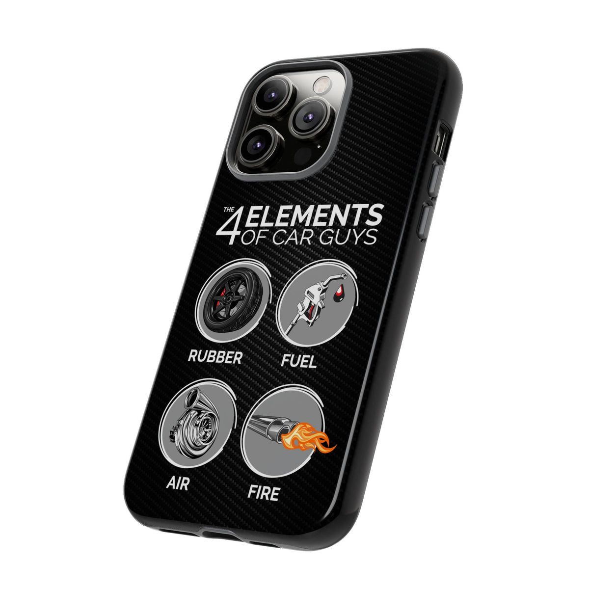 The 4 Elements of Car Guys Tough Phone Case | Funny Car Lover Gift
