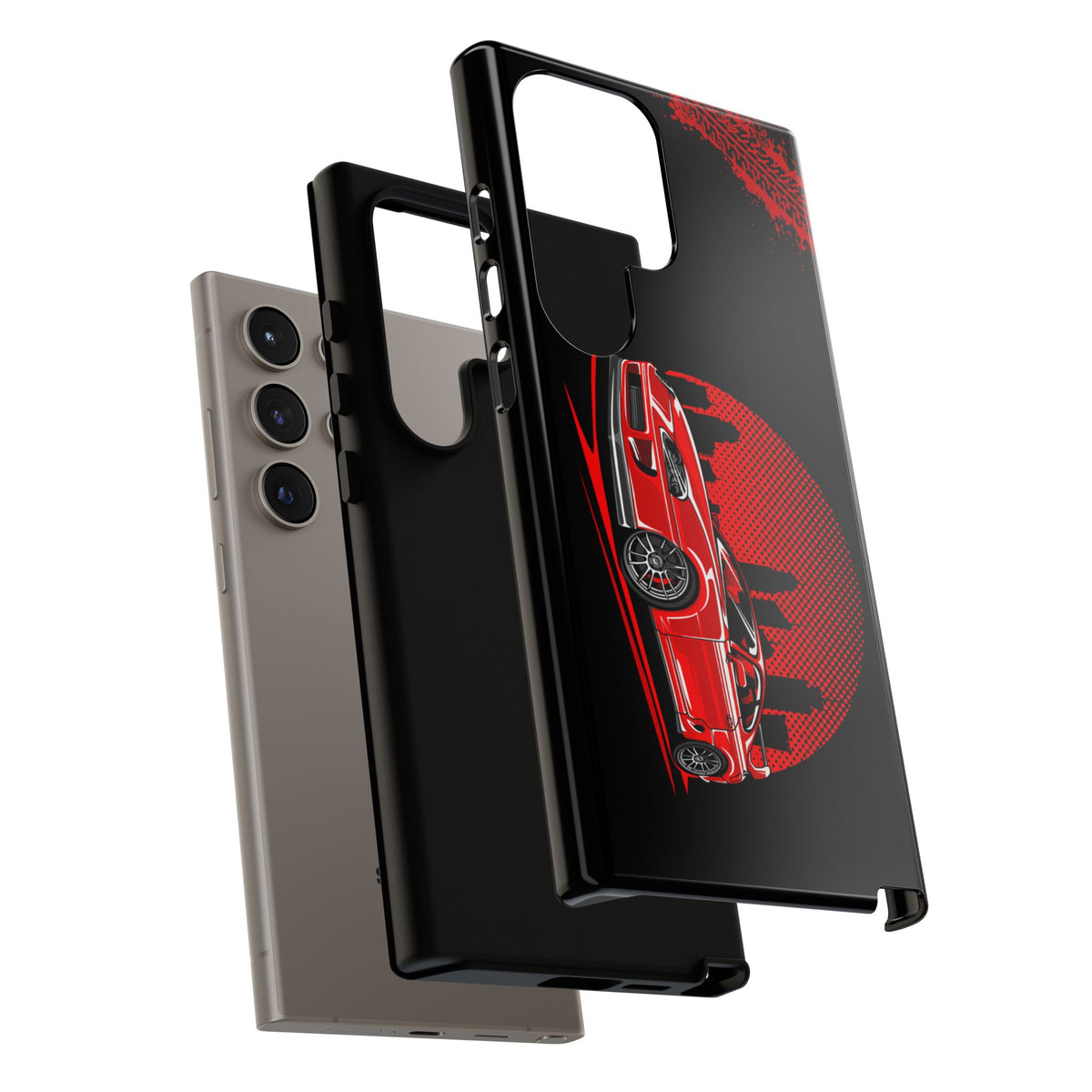 MKIV A80 Supra 2JZ Red City Tough Phone Case | JDM Car Guy Gift