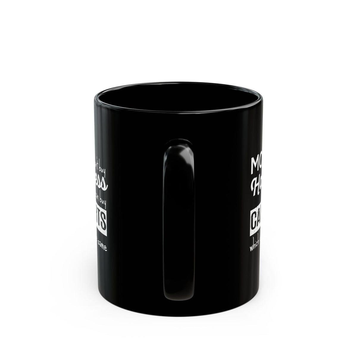 More Car Parts Equals Happiness Mug - 11oz black coffee mug, handle facing front