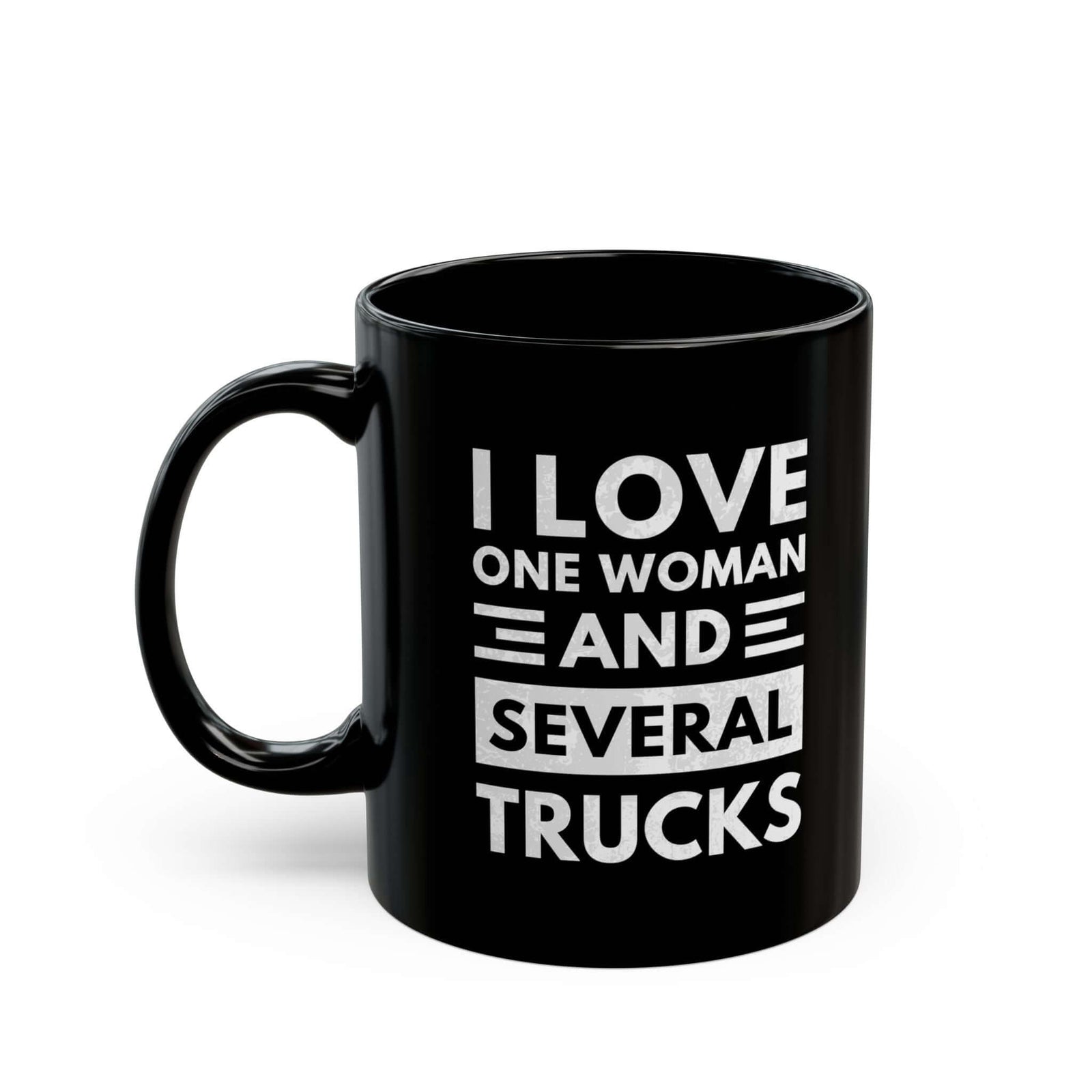 I Love One Woman and Several Trucks Mug coffee mug - funny car guy gift