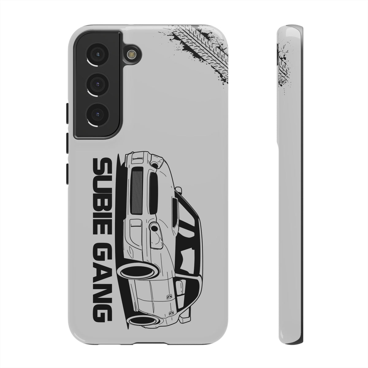 JDM Gang Tough Phone Case - Samsung Galaxy S22, glossy, front and side view