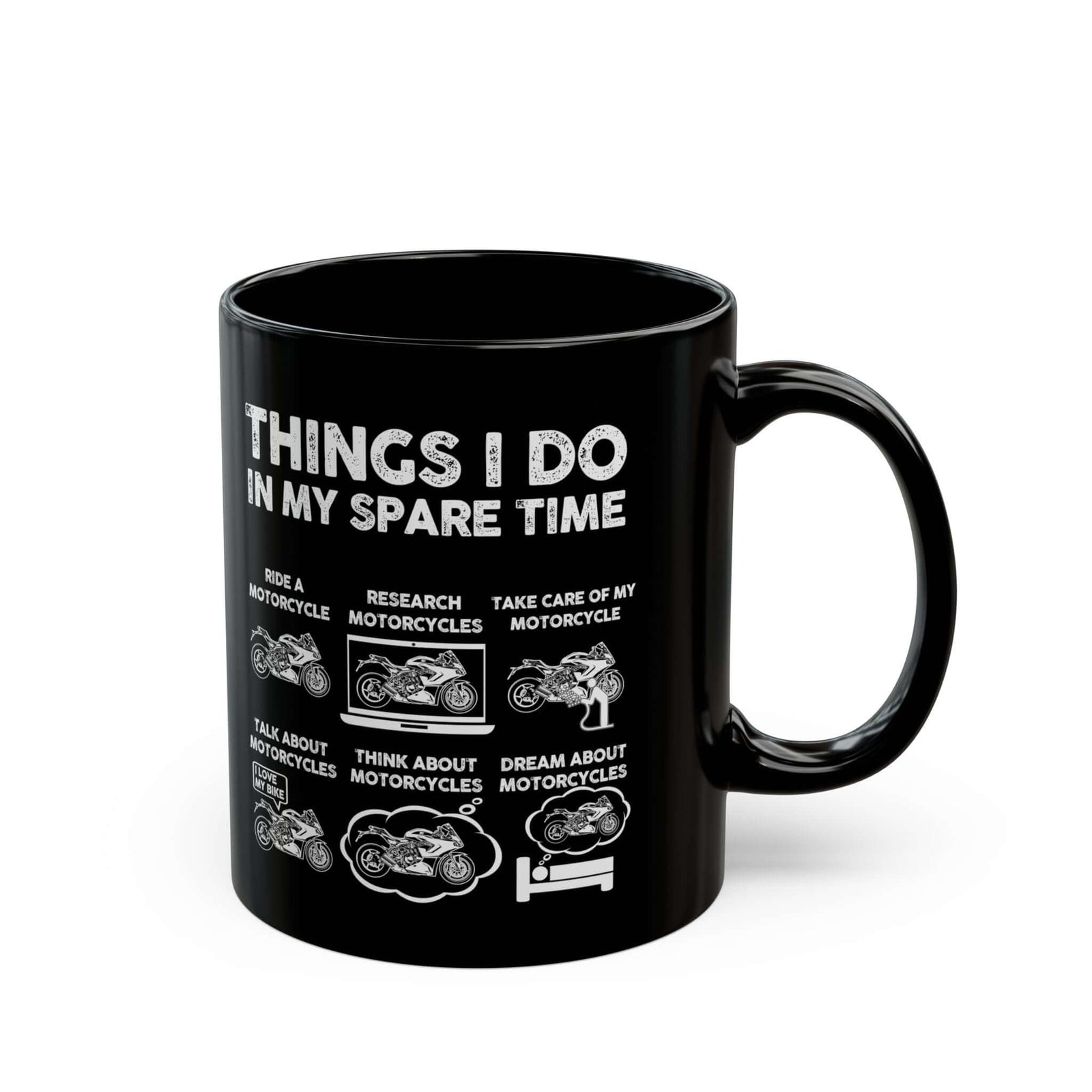 Things I Do in My Spare Time Sportsbike Mug ceramic coffee mug - gift for car fans