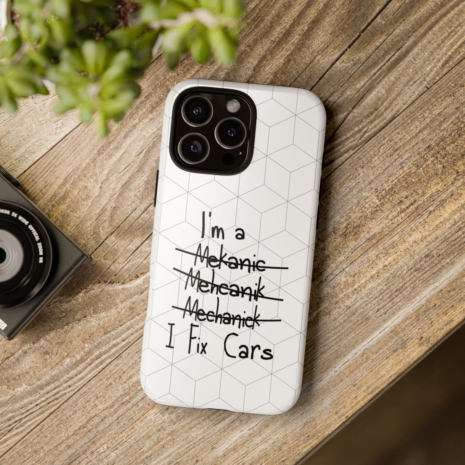 Mechanic I Fix Cars Funny Tough Phone Case | Car Guy Gift