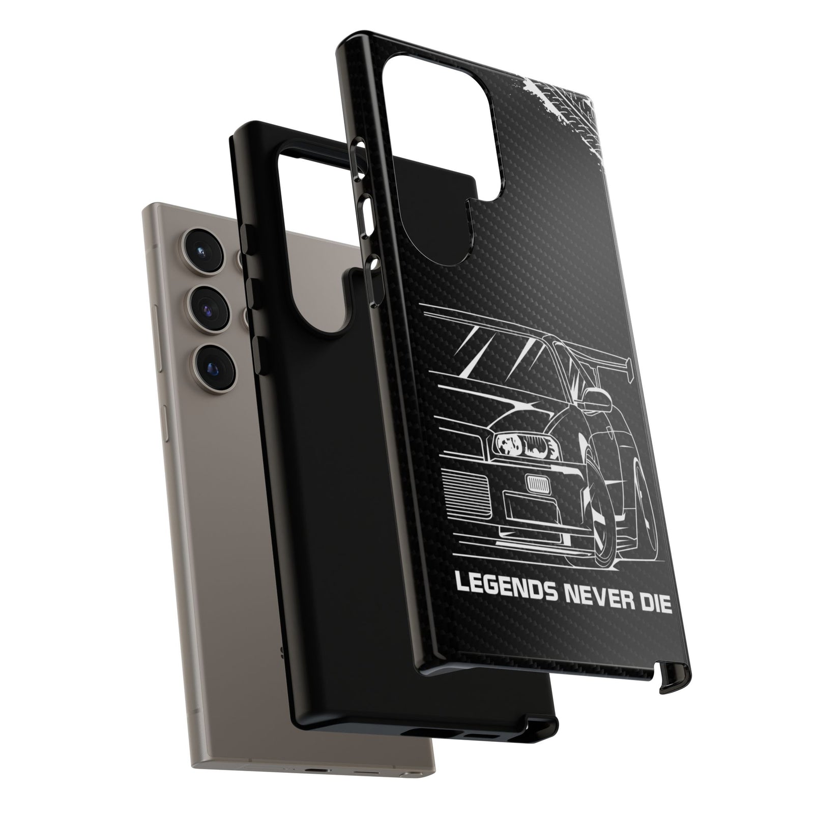 JDM Legends Never Die Tough Phone Case - Samsung Galaxy S24 Ultra, glossy, dual-layer protection