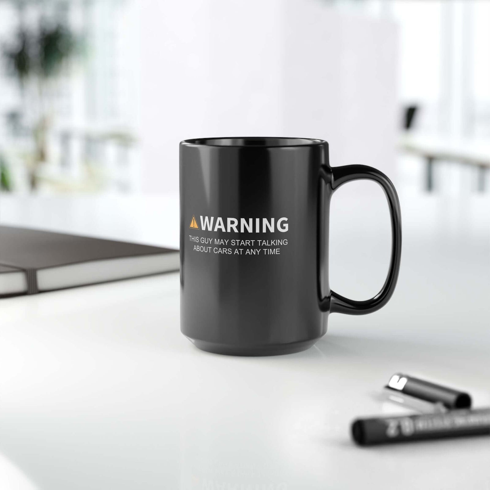 Warning May Start Talking About Cars Coffee Mug mug - funny gift for car enthusiasts