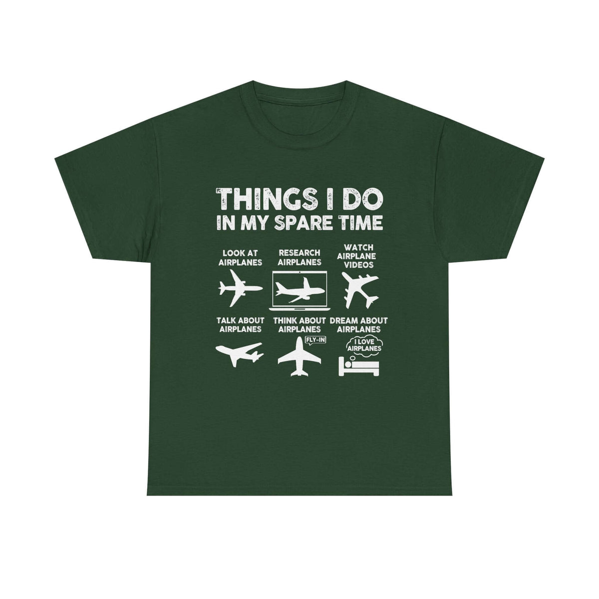Things I Do in My Spare Time Aviation t-shirt - funny pilot gift