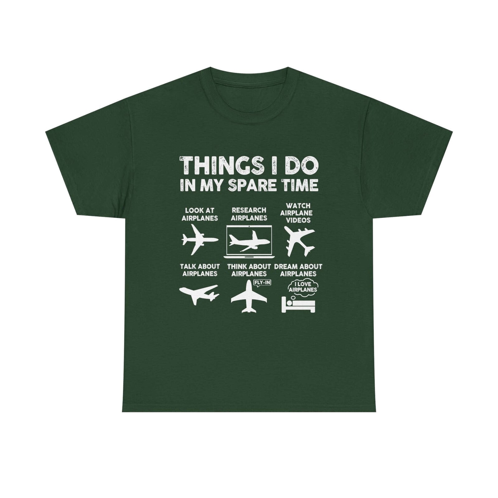 Things I Do in My Spare Time Aviation t-shirt - funny pilot gift