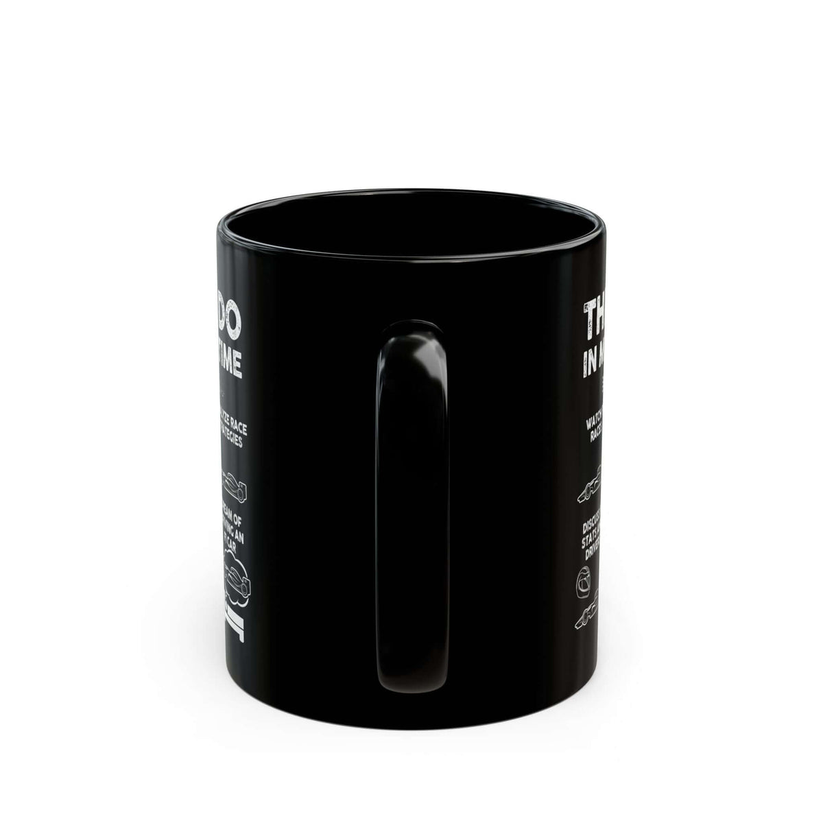 Things I Do In My Spare Time Mug mug back view - car enthusiast gift