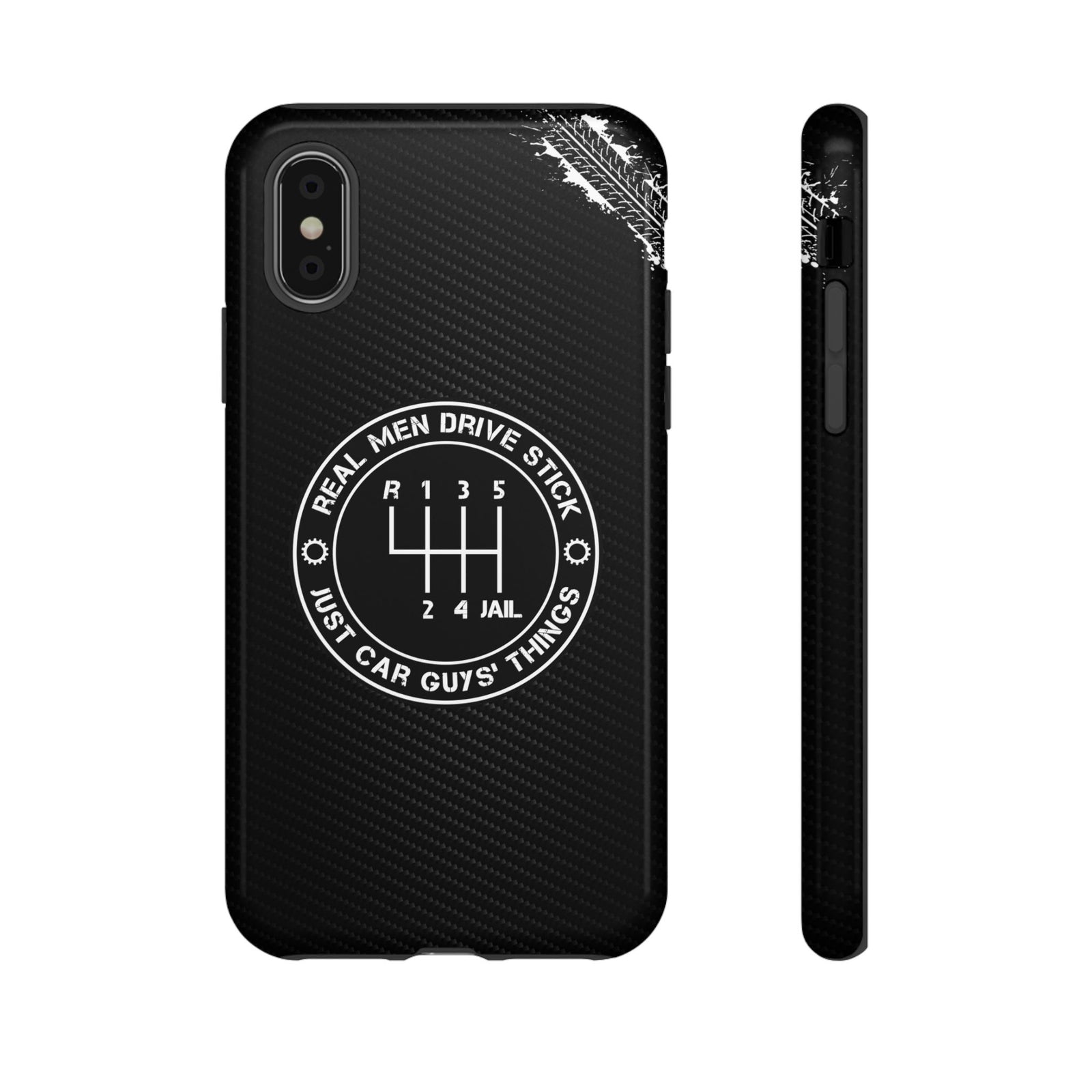 Real Men Drive Stick Manual Transmission Tough Phone Case | Car Guy Gift