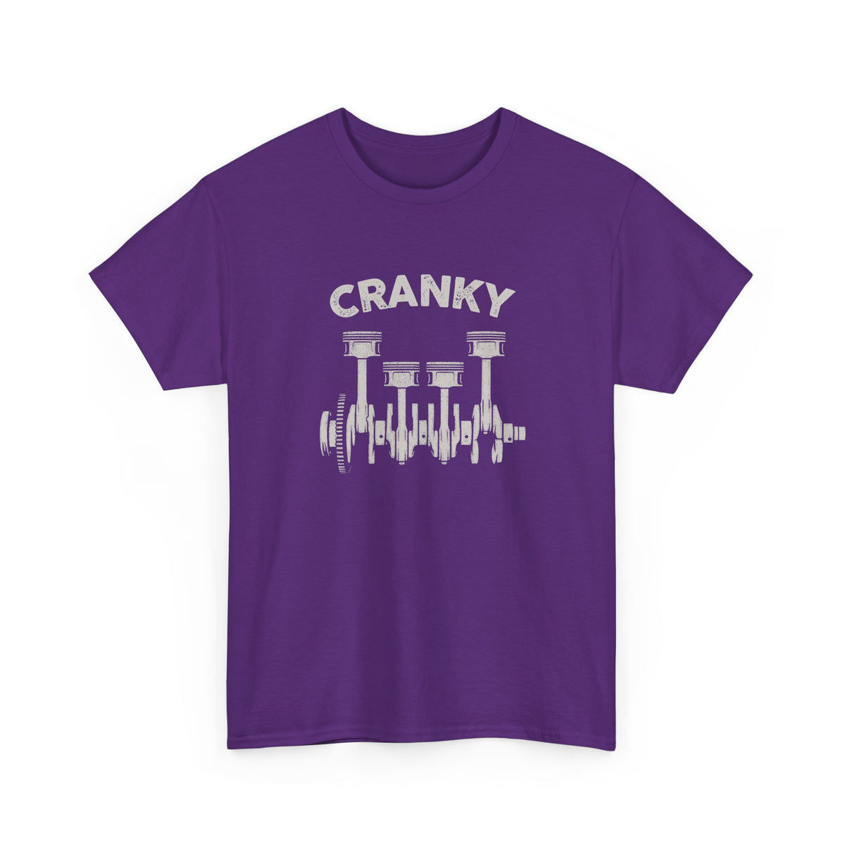 Cranky Mechanic T-Shirt | Funny Crankshaft Car Guy Tee