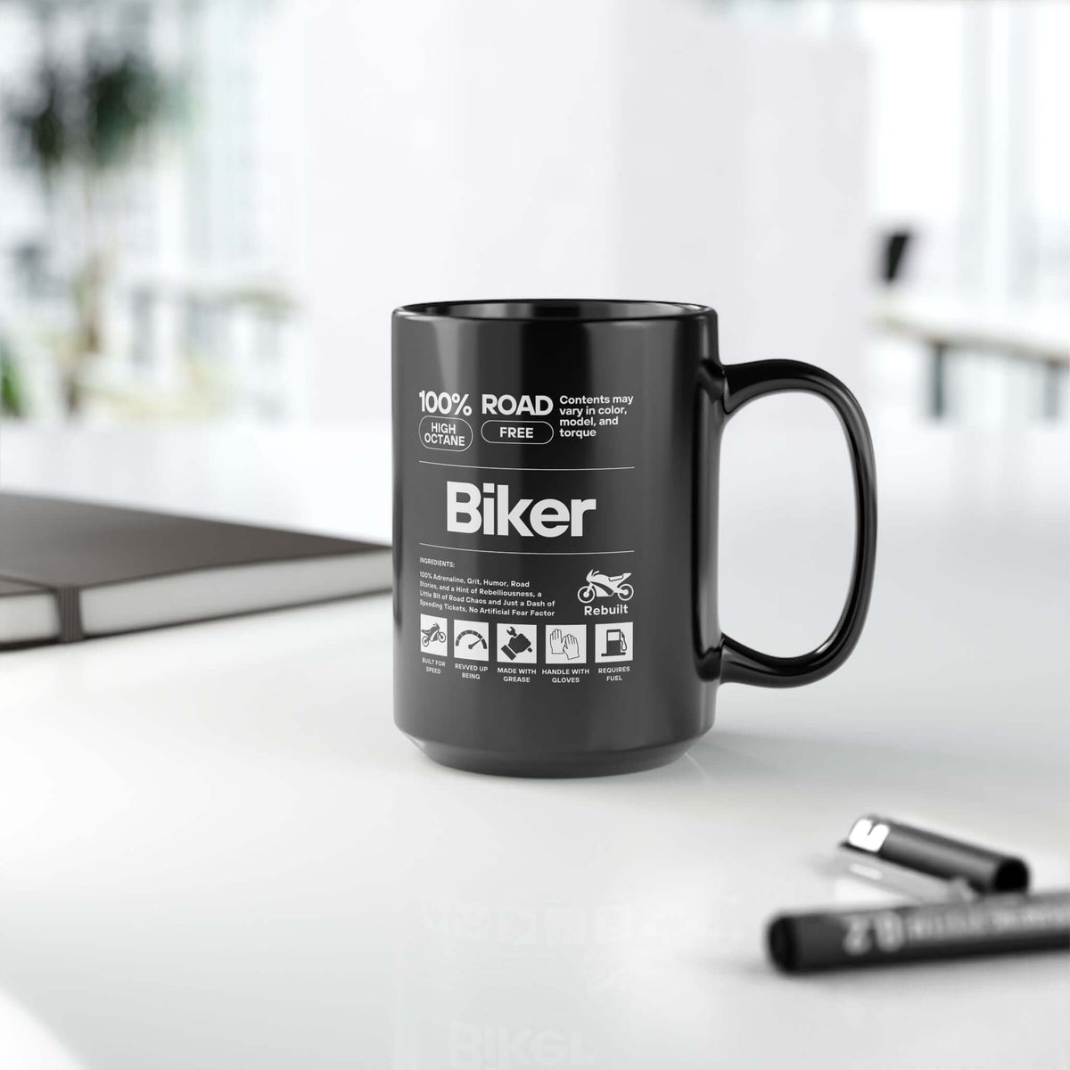 Biker Definition Coffee Mug mug design - petrolhead gift