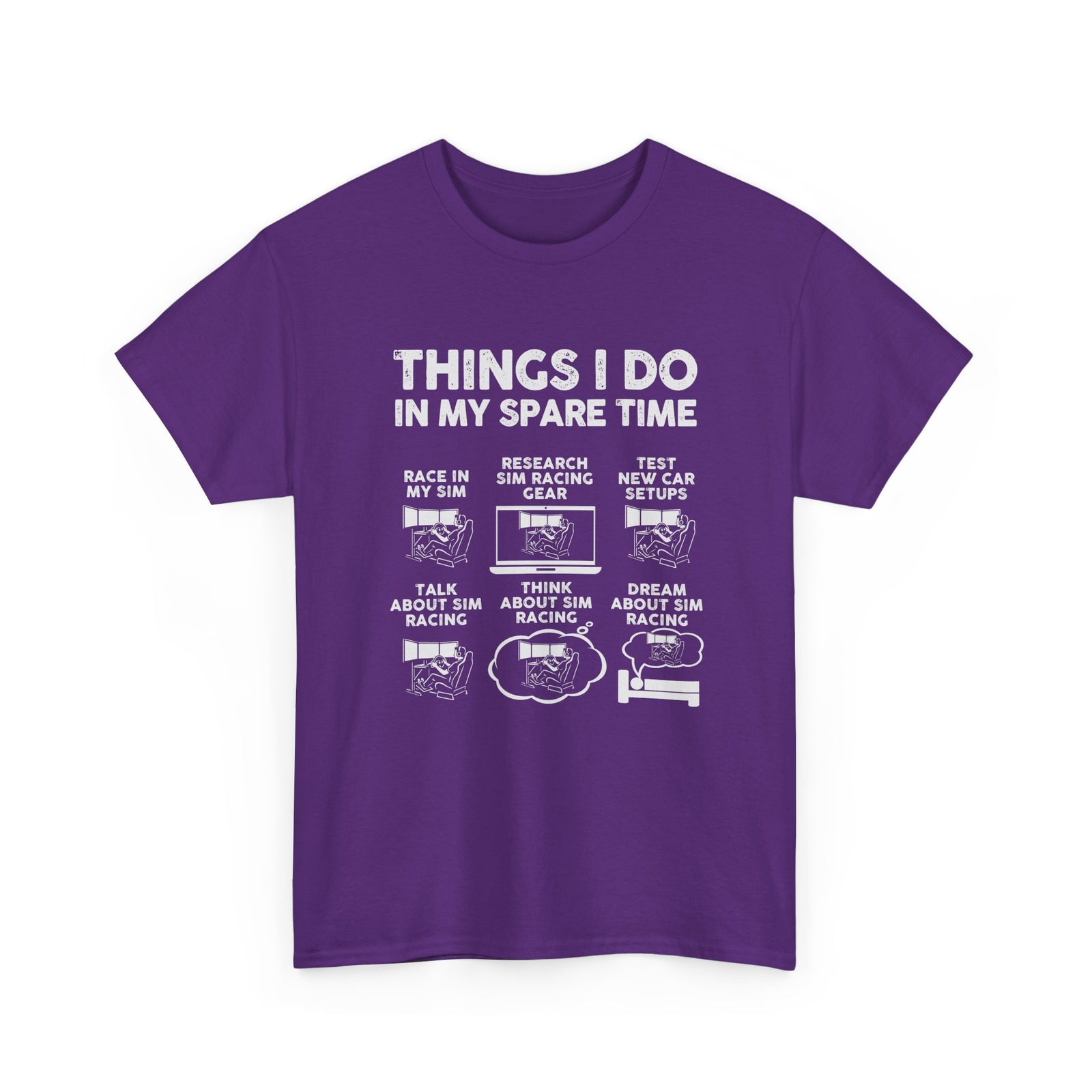 Things I Do In My Spare Time SIM Racing T-Shirt | Sim Racer Gift