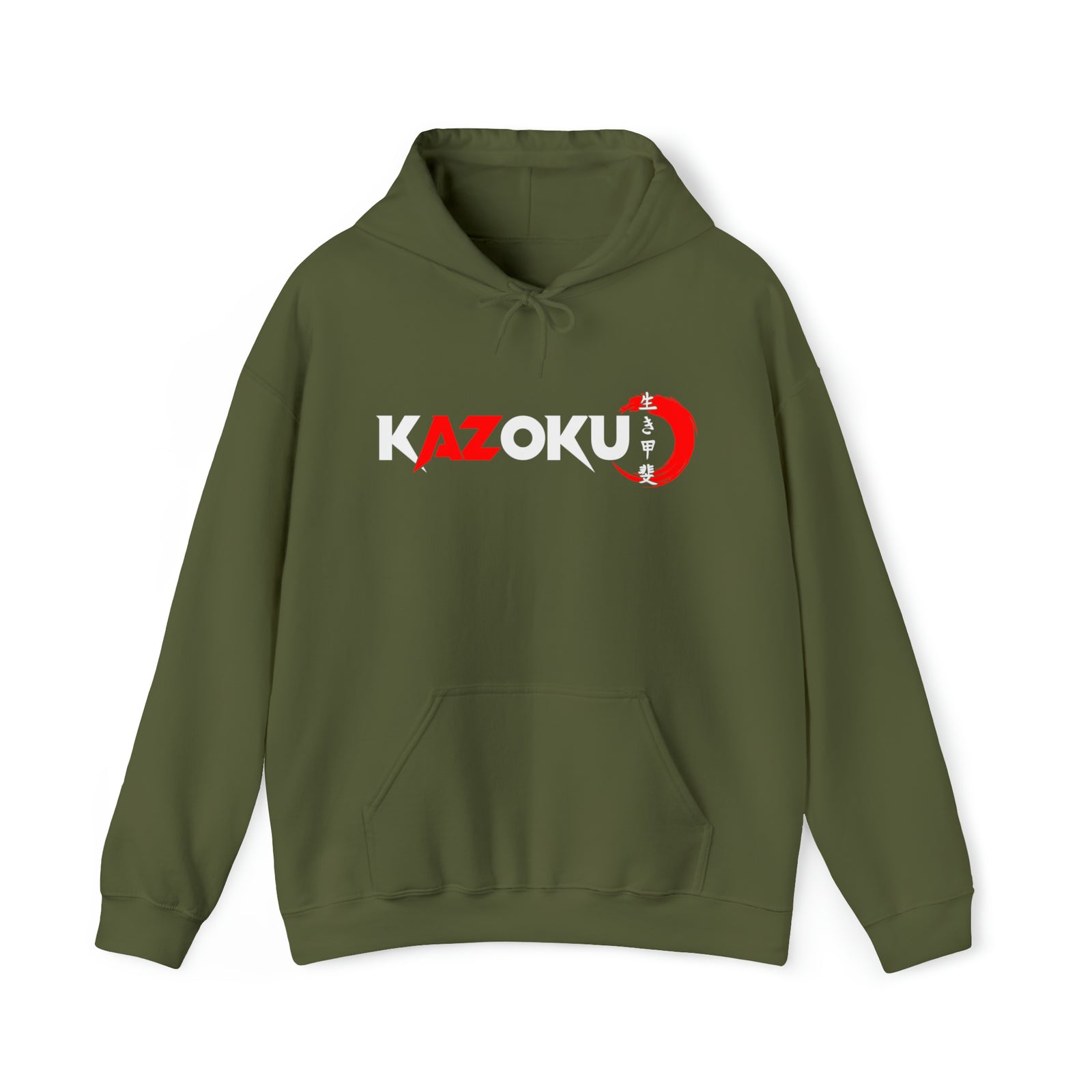 KAZOKU Hoodie Red - Design 1
