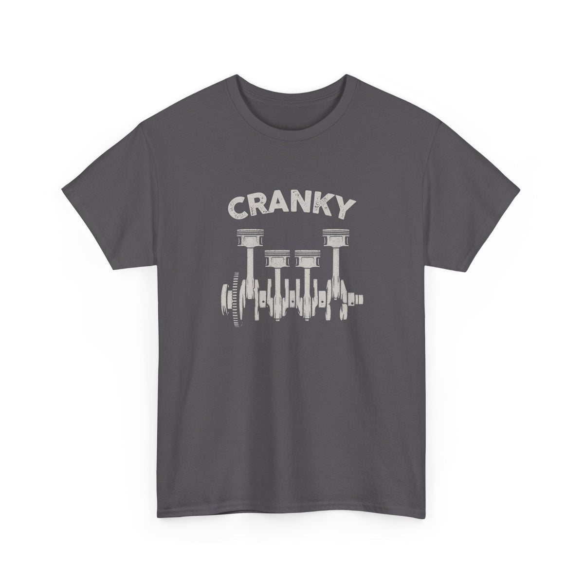 Cranky Mechanic T-Shirt | Funny Crankshaft Car Guy Tee