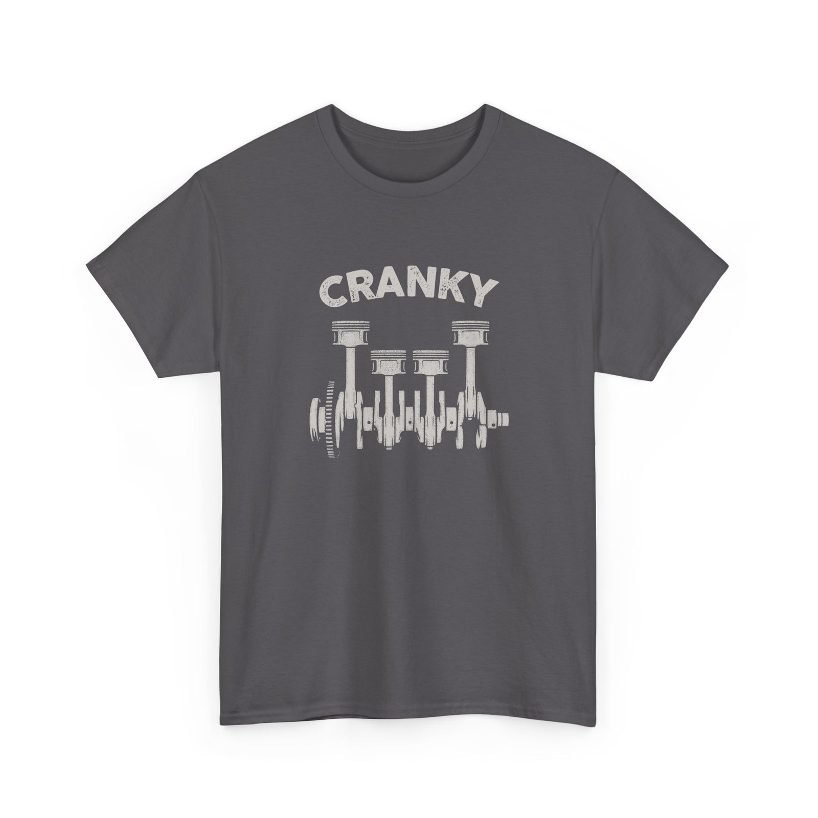 Cranky Mechanic T-Shirt | Funny Crankshaft Car Guy Tee