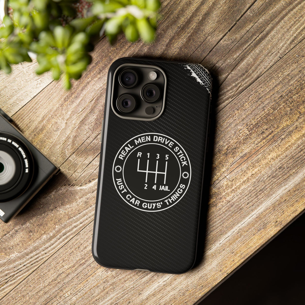 Real Men Drive Stick Manual Transmission Tough Phone Case | Car Guy Gift