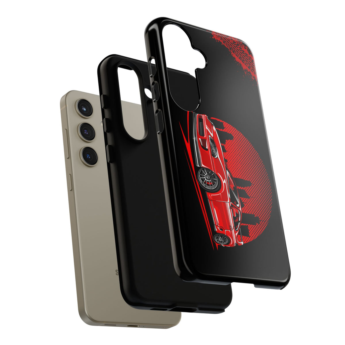 MKIV A80 Supra 2JZ Red City Tough Phone Case | JDM Car Guy Gift