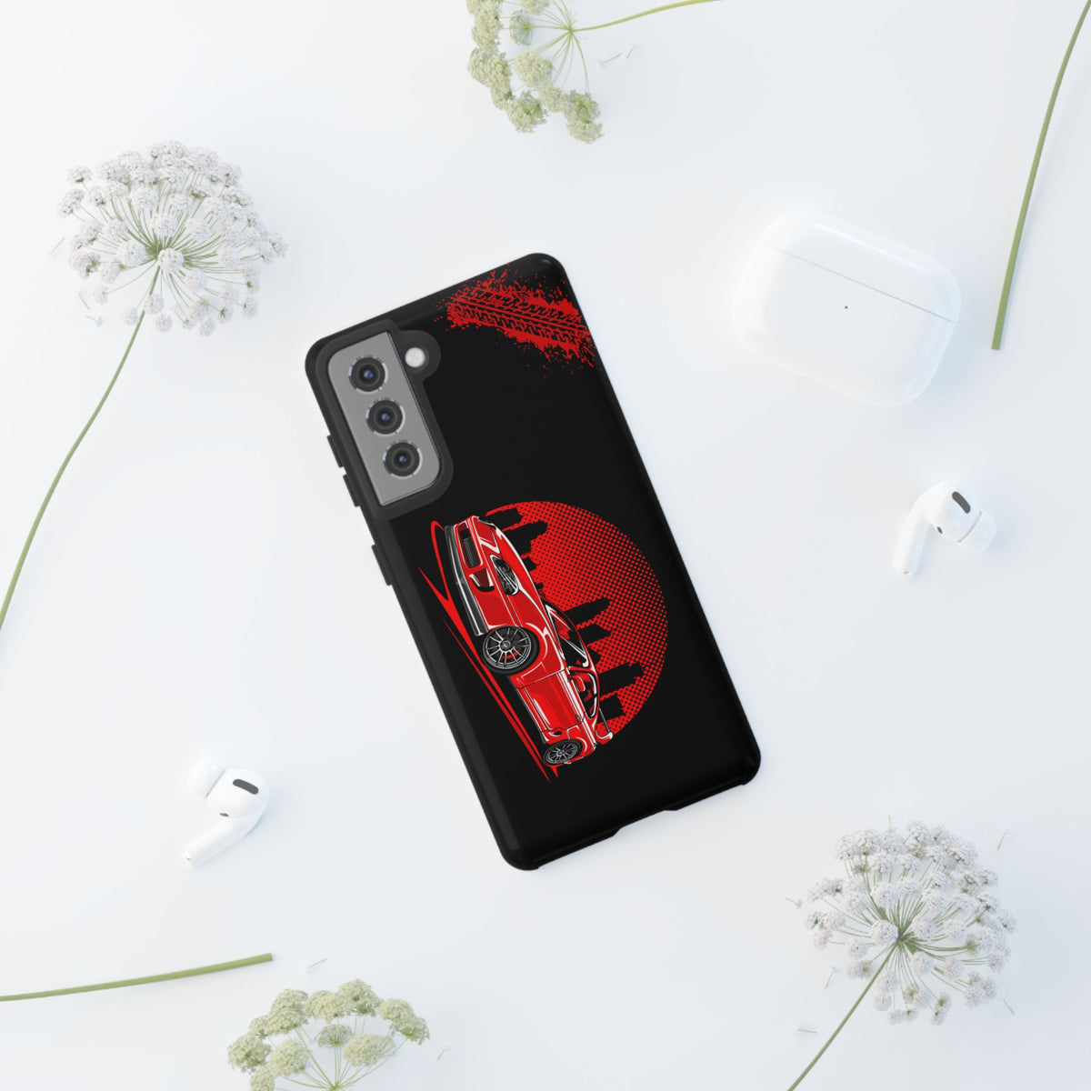 MKIV A80 Supra 2JZ Red City Tough Phone Case | JDM Car Guy Gift