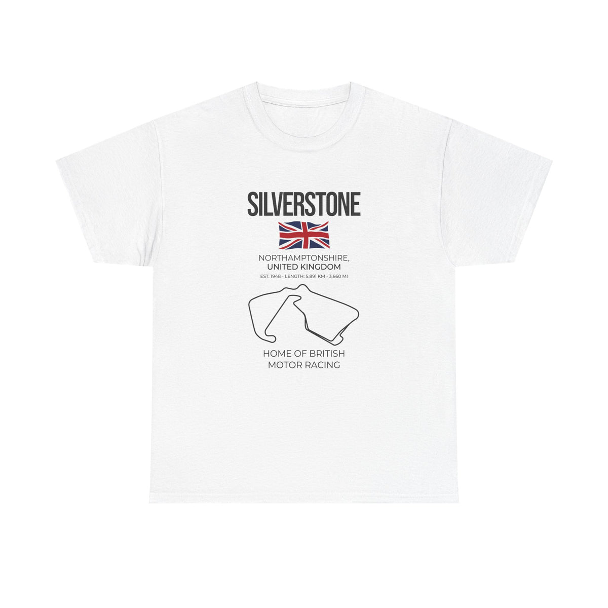 Silverstone Race Track T-Shirt shirt - car guy gift tee