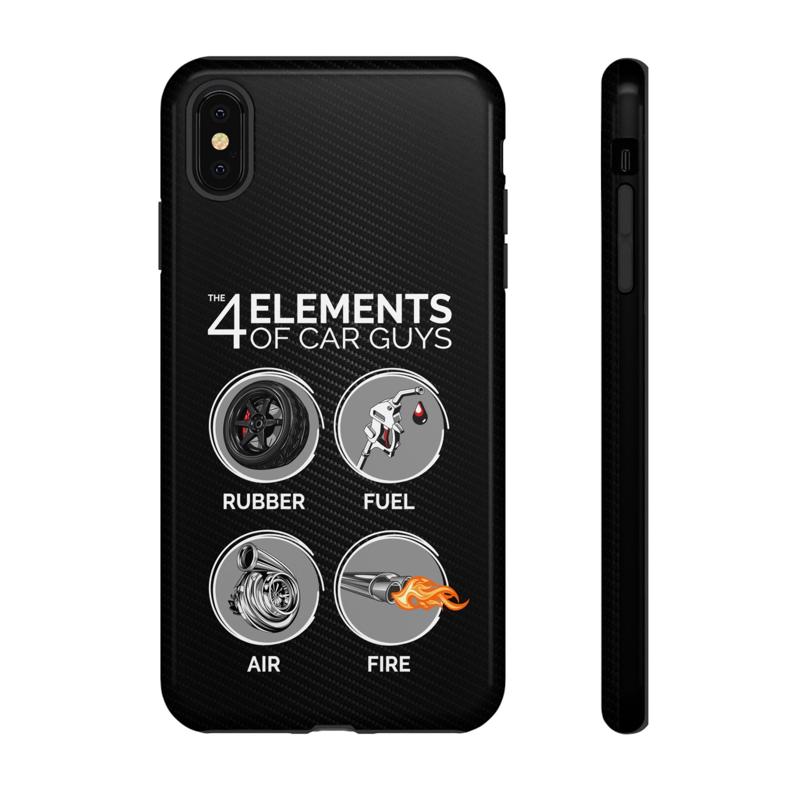 The 4 Elements of Car Guys Tough Phone Case | Funny Car Lover Gift