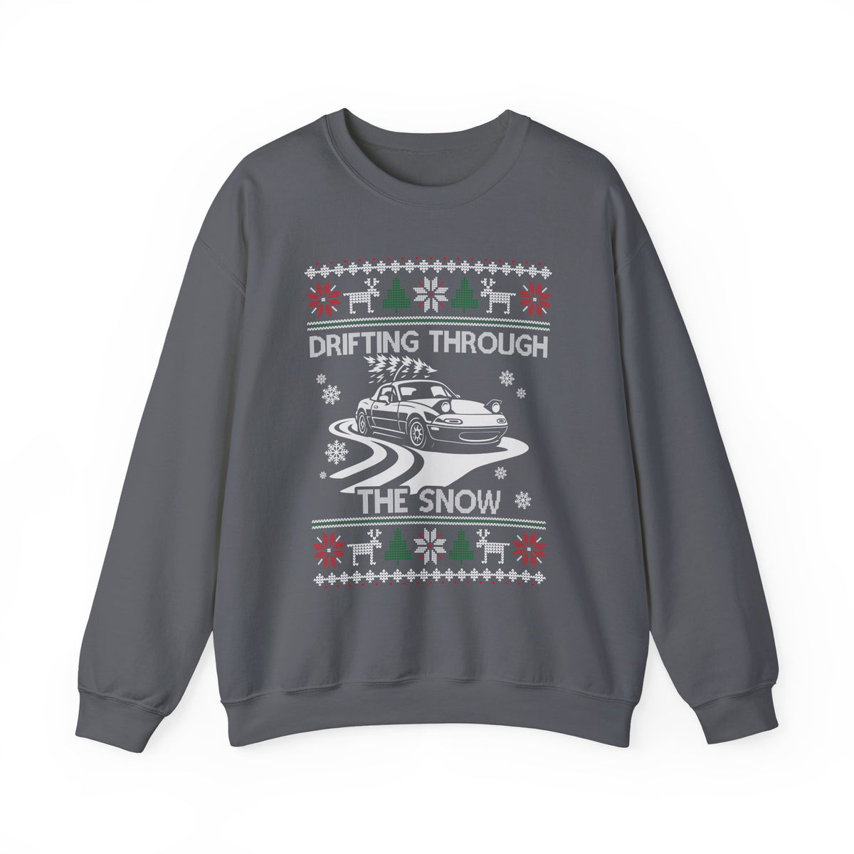 Miata Drifting Ugly Christmas Sweatshirt