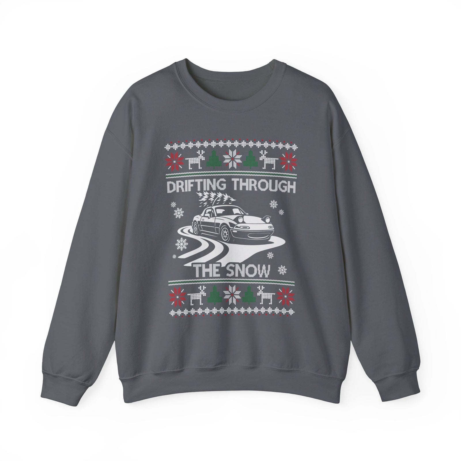 Miata Drifting Ugly Christmas Sweatshirt