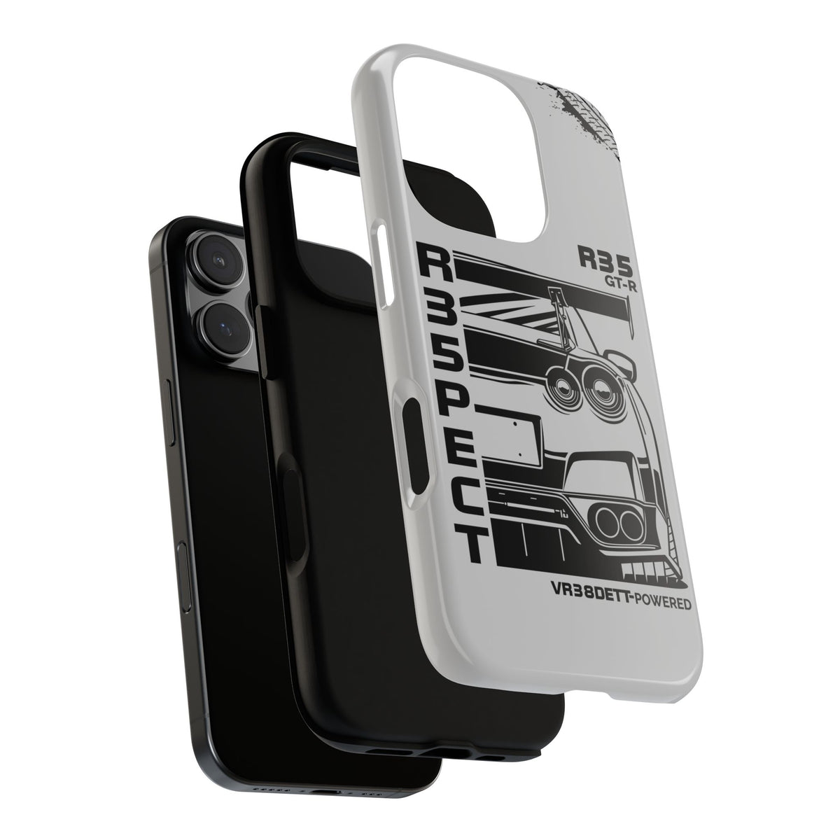 JDM Front View Tough Phone Case - Google Pixel 7, glossy, side view