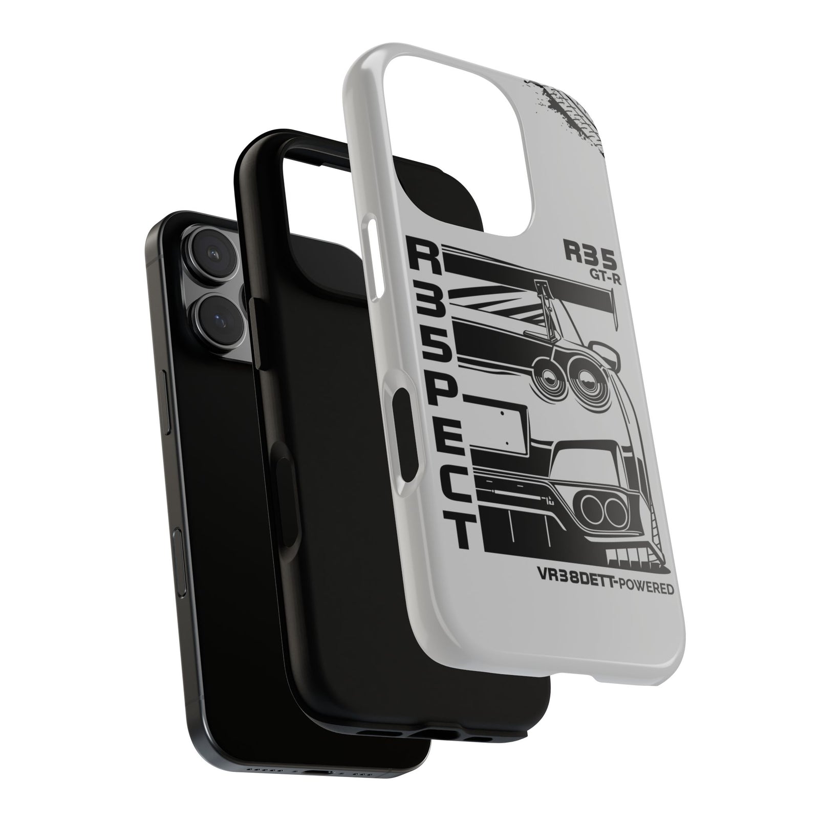 JDM Front View Tough Phone Case - Google Pixel 7, glossy, side view