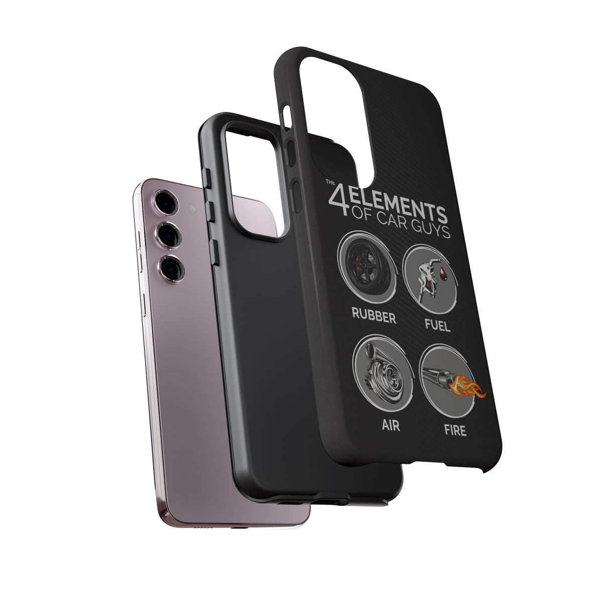 The 4 Elements of Car Guys Tough Phone Case | Funny Car Lover Gift