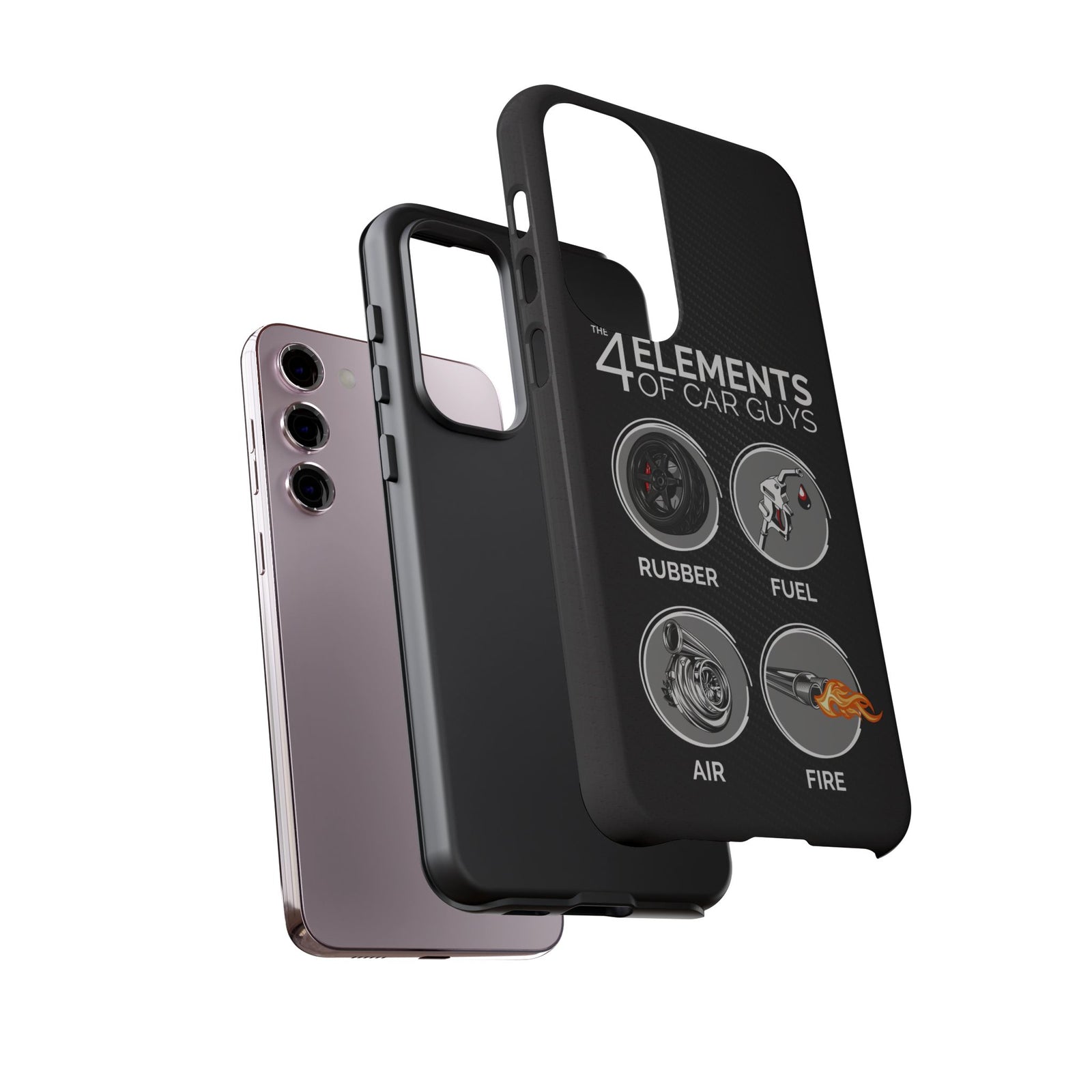The 4 Elements of Car Guys Tough Phone Case | Funny Car Lover Gift