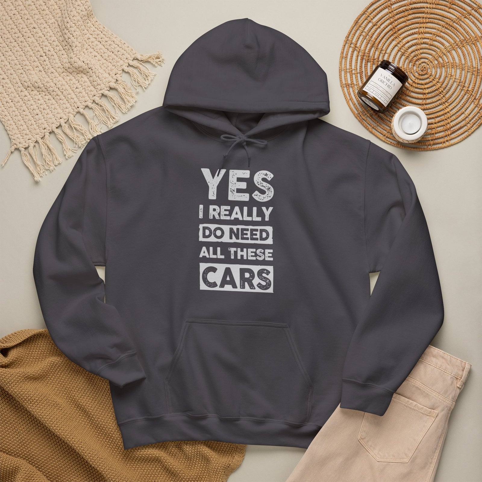 Yes I Really Do Need All These Cars Hoodie - funny car guy gift pullover