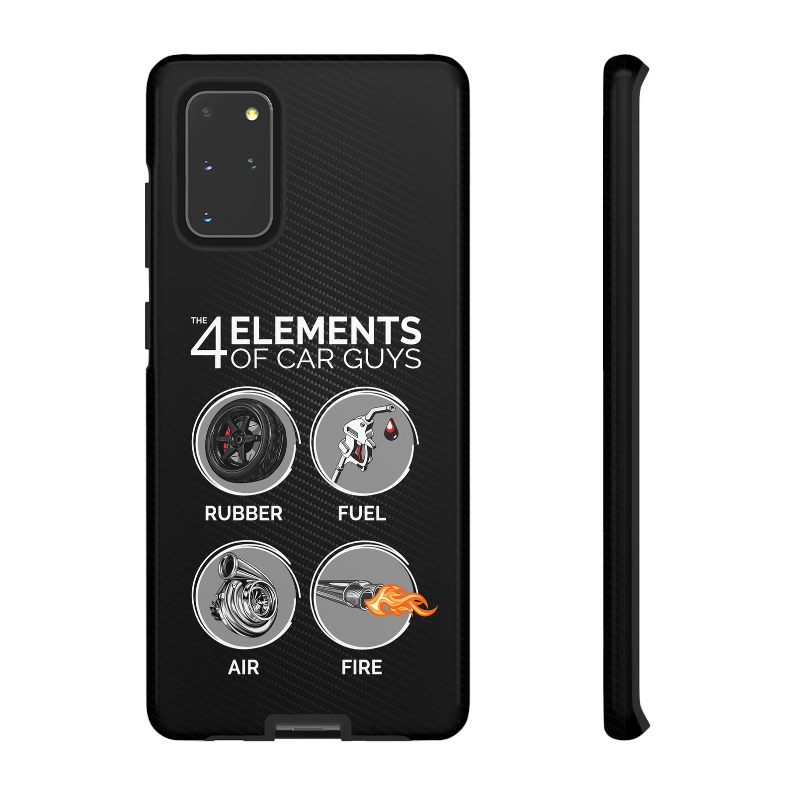 The 4 Elements of Car Guys Tough Phone Case | Funny Car Lover Gift