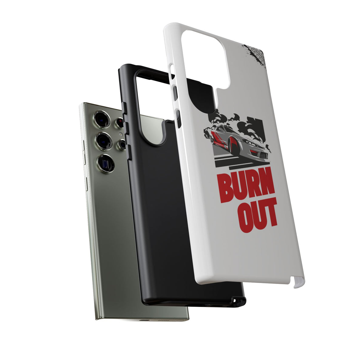 JDM Burnout Tough Car Phone Case - Samsung Galaxy S23 Ultra, glossy, dual-layer protection