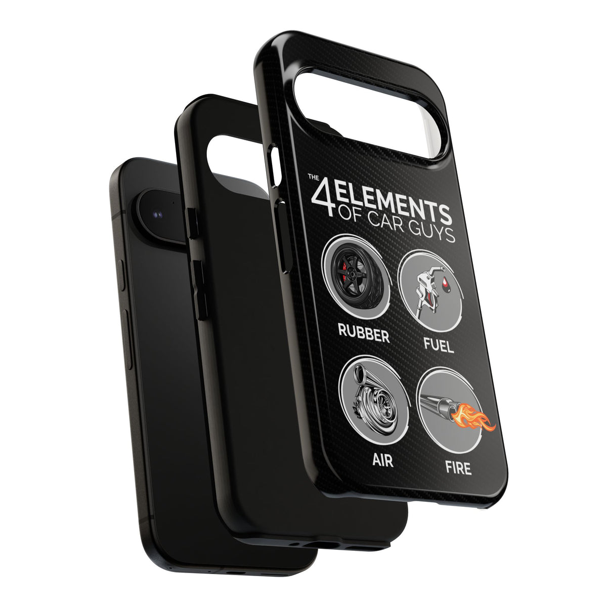 The 4 Elements of Car Guys Tough Phone Case | Funny Car Lover Gift