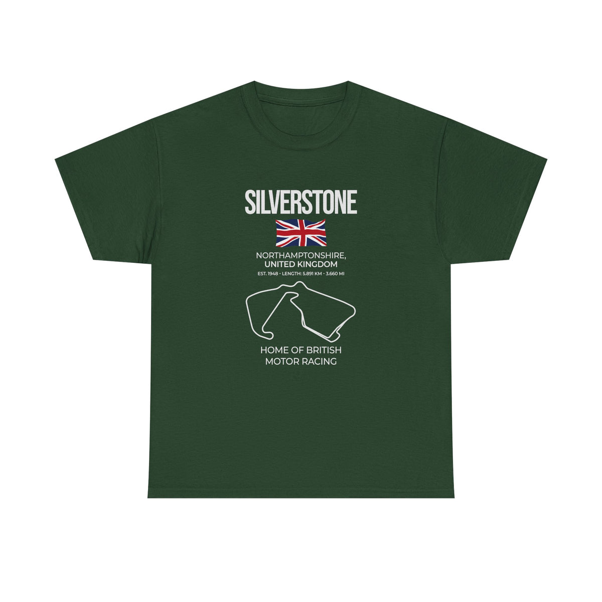 Silverstone Race Track T-Shirt shirt color variant - car guy gift