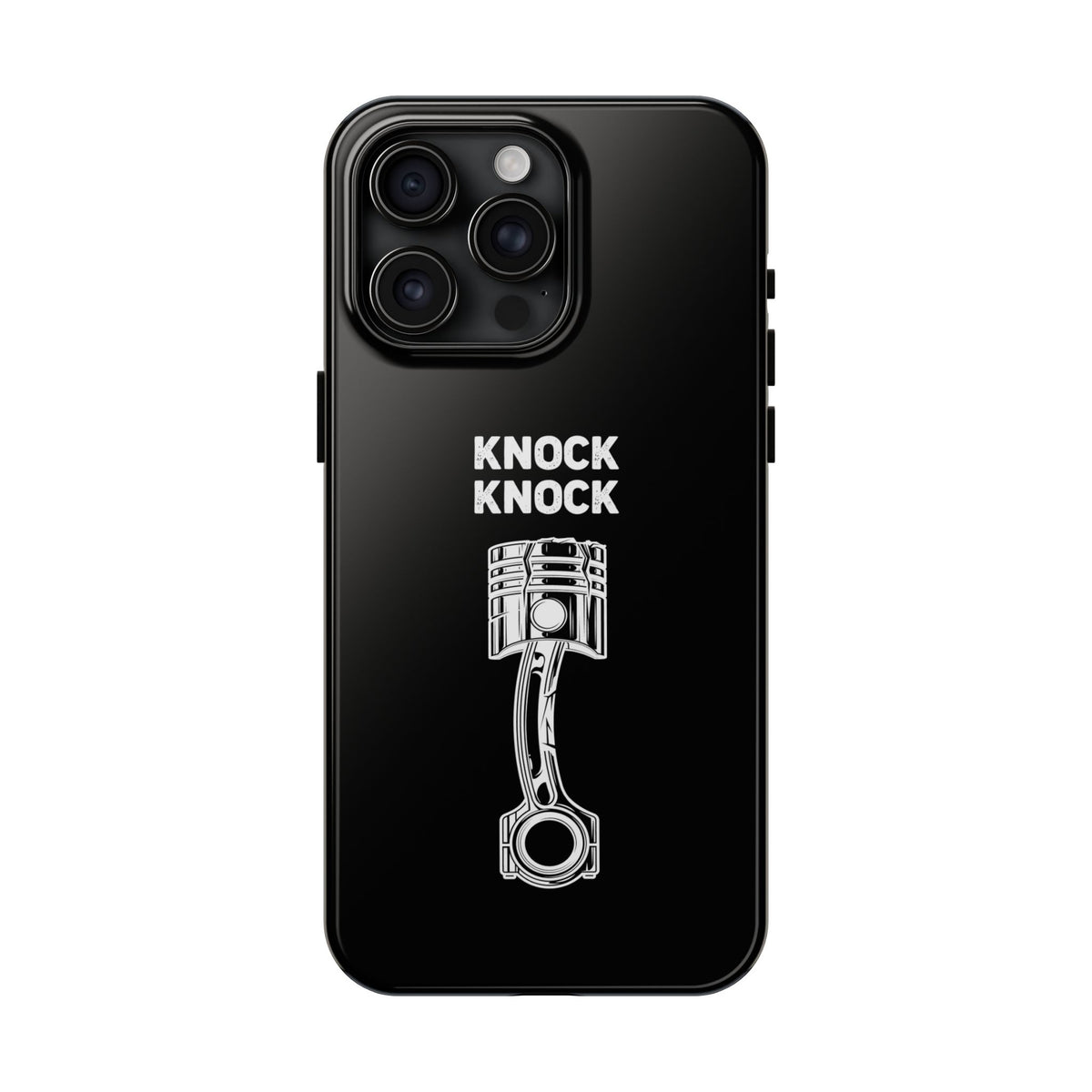 Knock Knock Broken Piston Phone Case | Funny Mechanic Car Guy Gift
