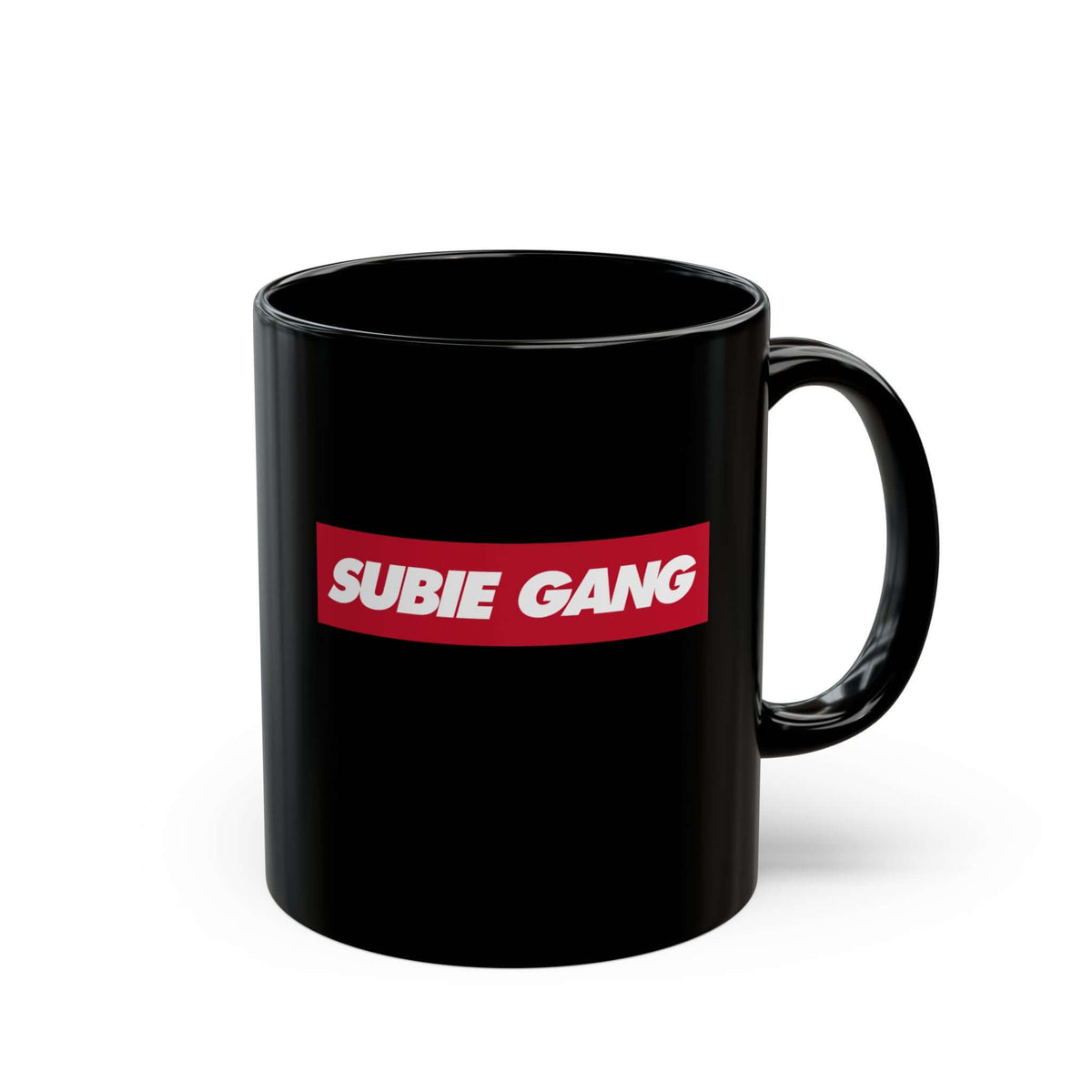 Subie Gang Coffee Mug mug back view - car enthusiast gift