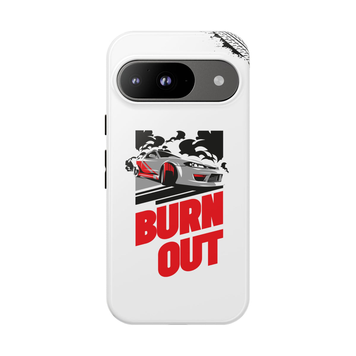 JDM Burnout Tough Car Phone Case - Google Pixel 9, glossy, front view