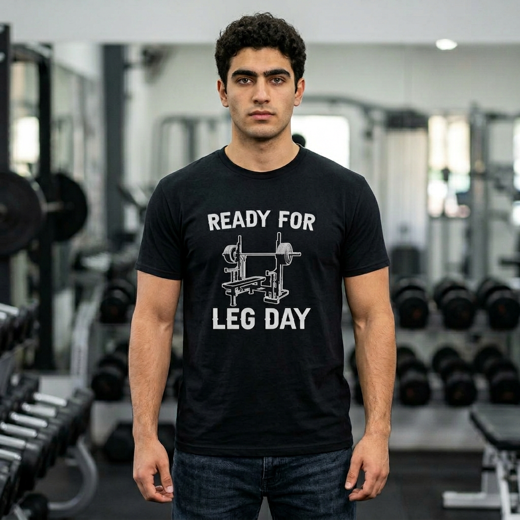 Ready for Leg Day T-Shirt | Funny Gym Shirt for Men