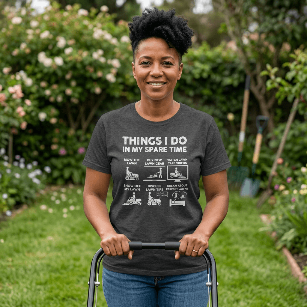 Things I Do in My Spare Time Lawn Mowing T-Shirt t-shirt - funny car enthusiast gift