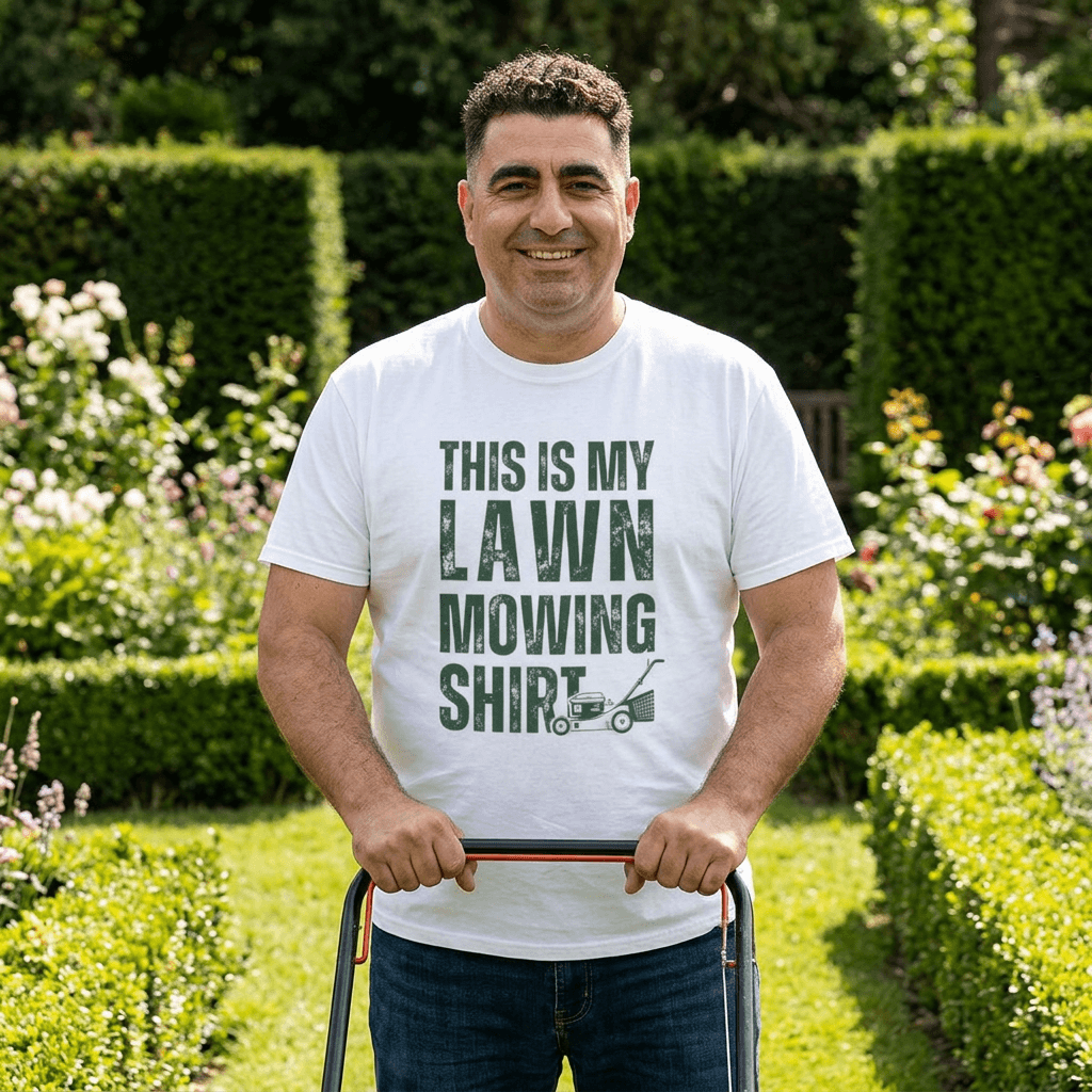 This is my lawn mowing shirt - funny yard work tee for men