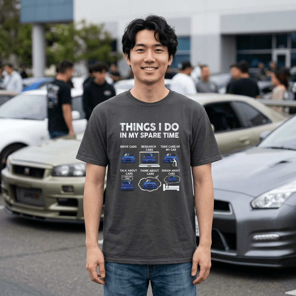 Things I Do in My Spare Time T-Shirt - JDM Car Enthusiast Shirt