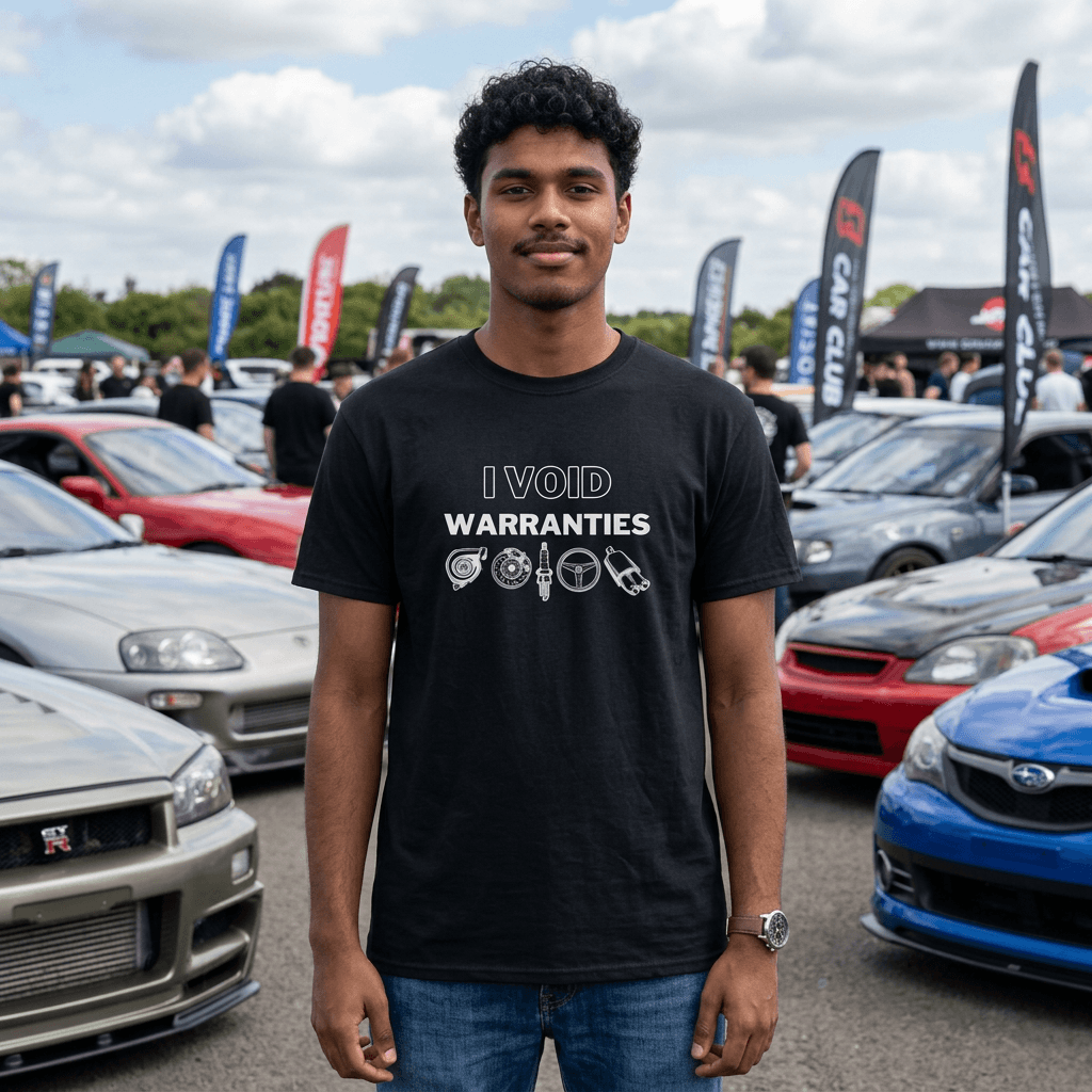 I Void Warranties T-Shirt - Funny Mechanic Car Guy Shirt