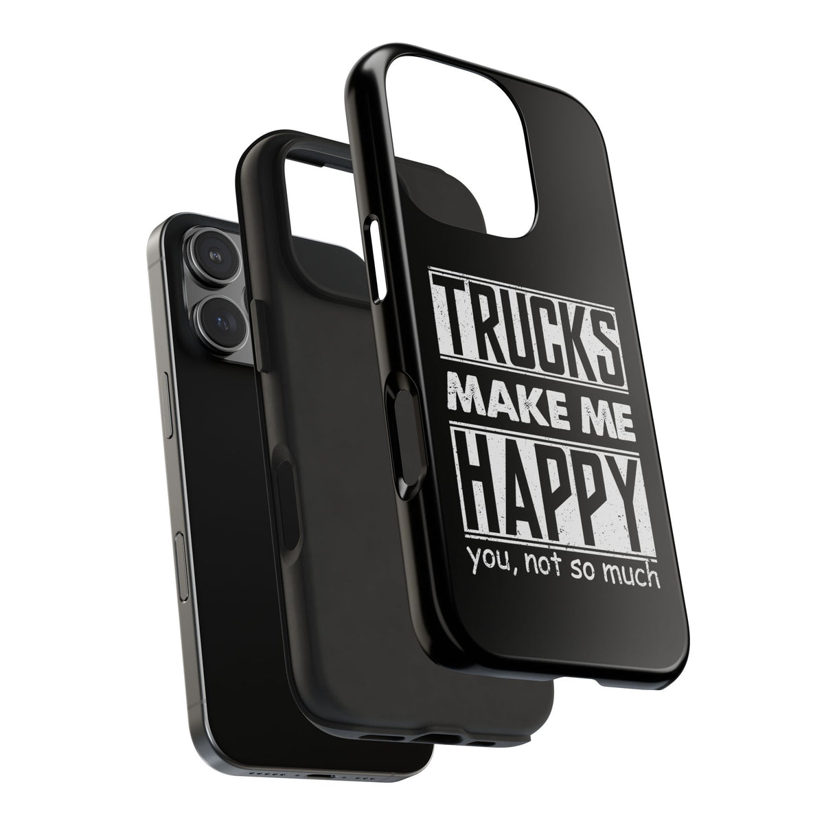 Trucks Make Me Happy Phone Case | Funny Truck Enthusiast Gift