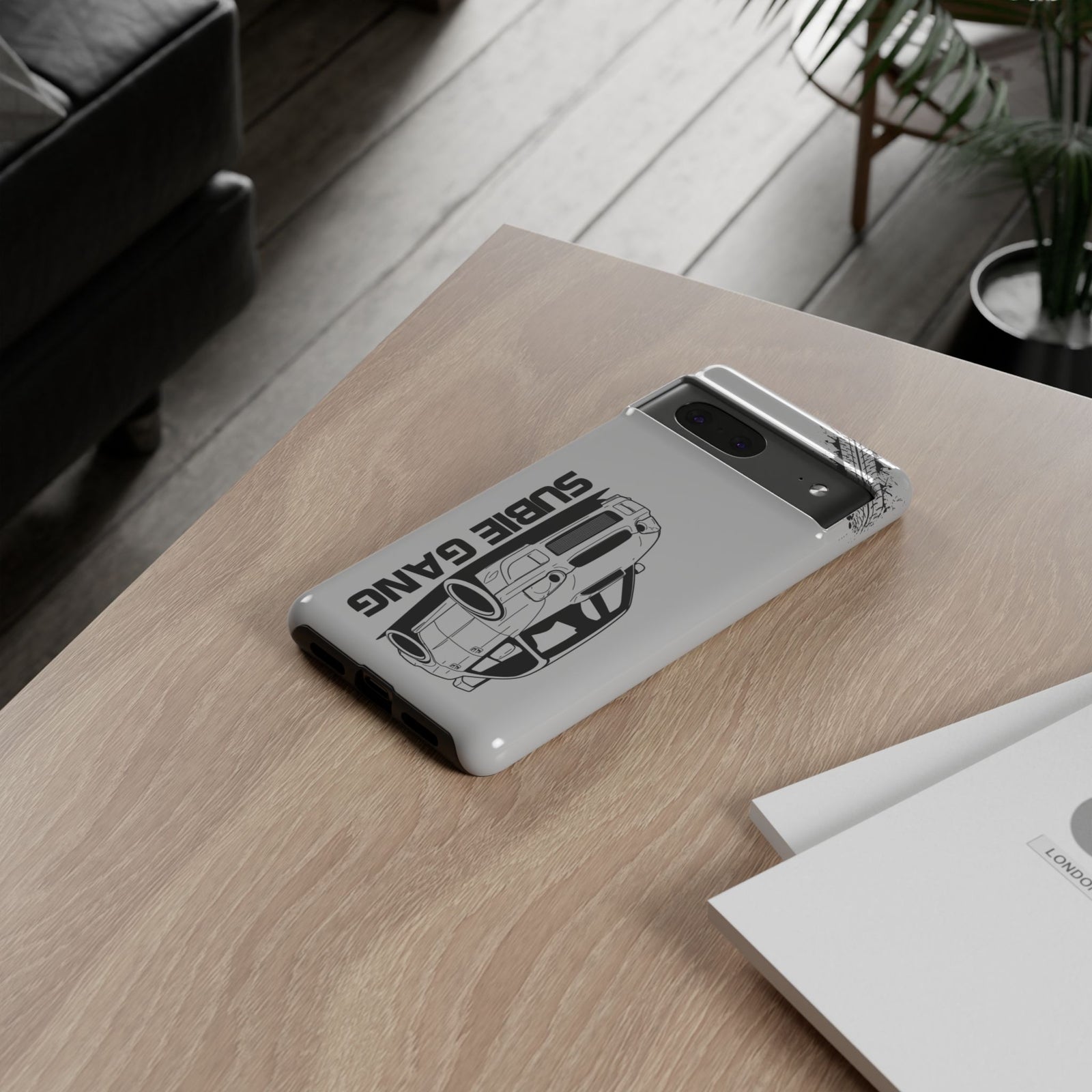 JDM Gang Tough Phone Case - Google Pixel 7, glossy, lifestyle photo