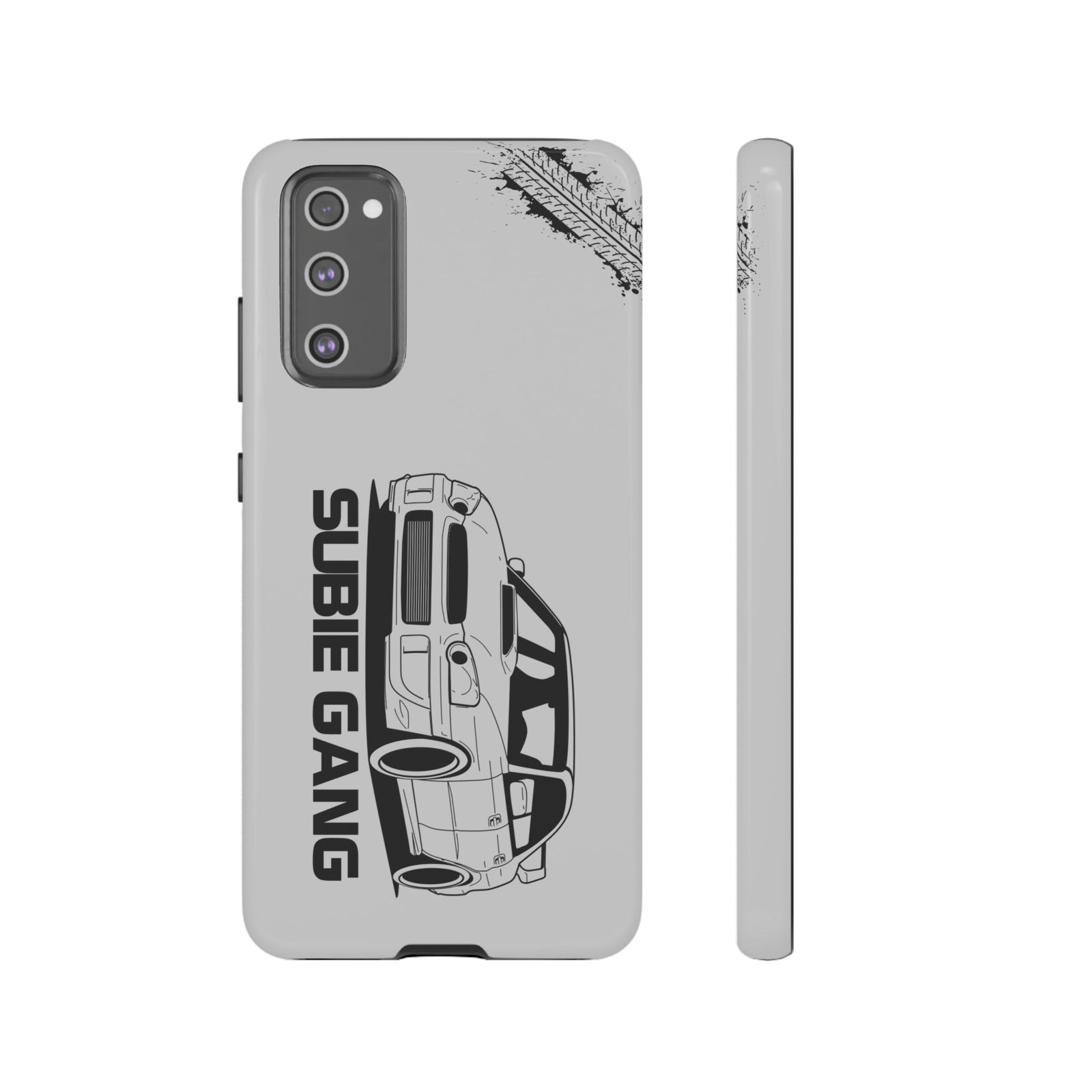 JDM Gang Tough Phone Case - Samsung Galaxy S20 FE, glossy, front and side view