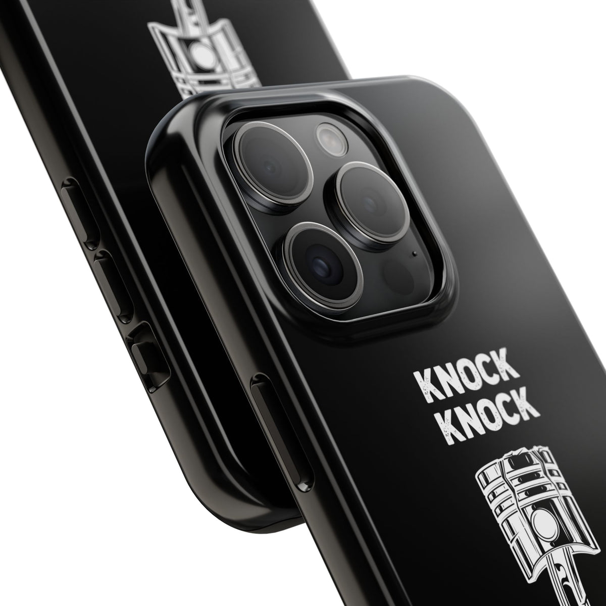 Knock Knock Broken Piston Phone Case | Funny Mechanic Car Guy Gift