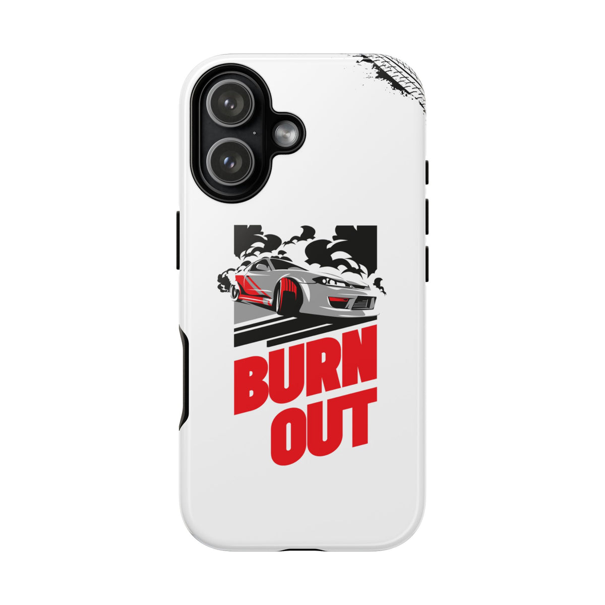 JDM Burnout Tough Car Phone Case - iPhone 17, glossy, front view