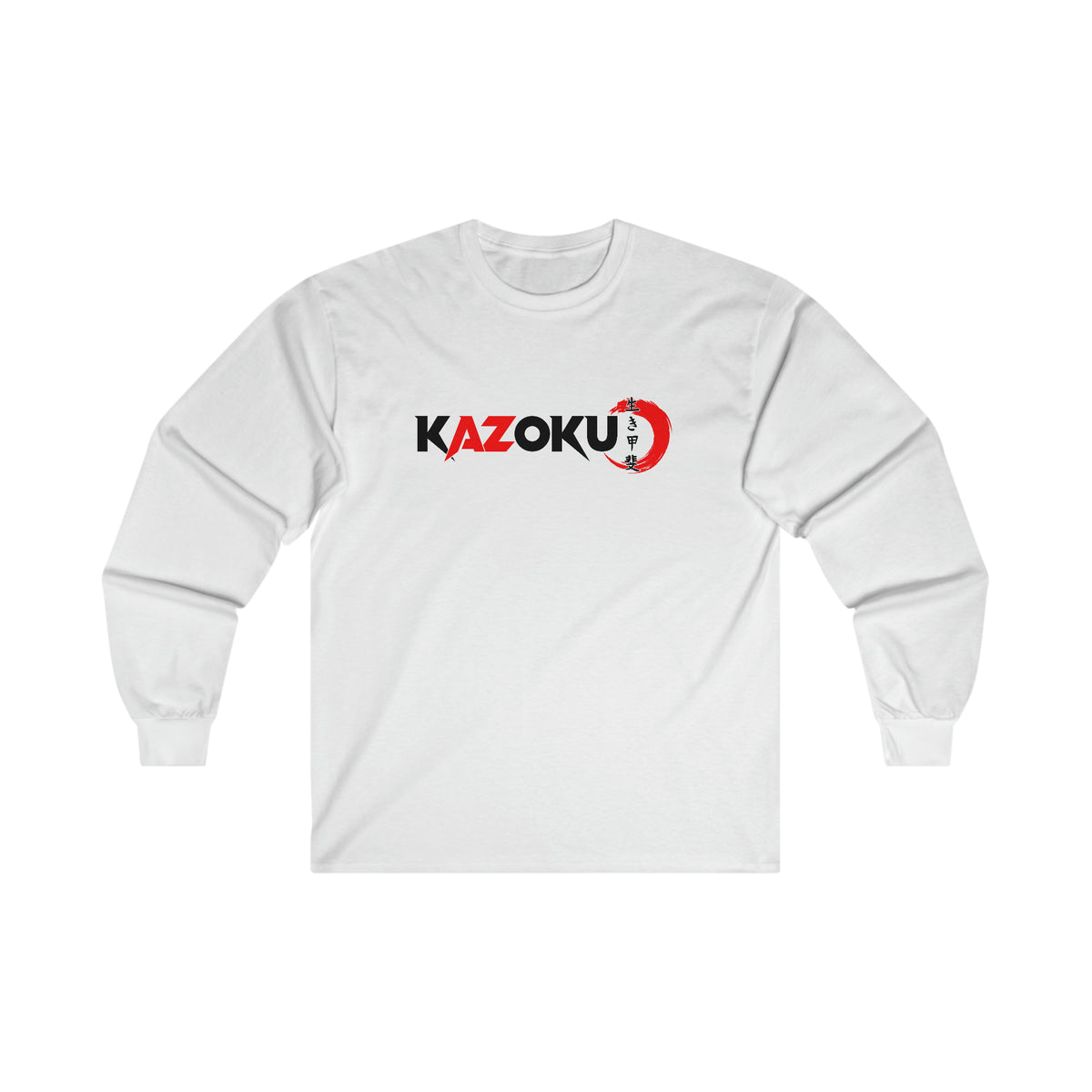 KAZOKU Long Sleeve Tee Red - Design 1